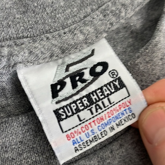 Pro 5 Super Heavy Large Tall Gray Long Sleeve T-Shirt- Large - Picture 4 of 11